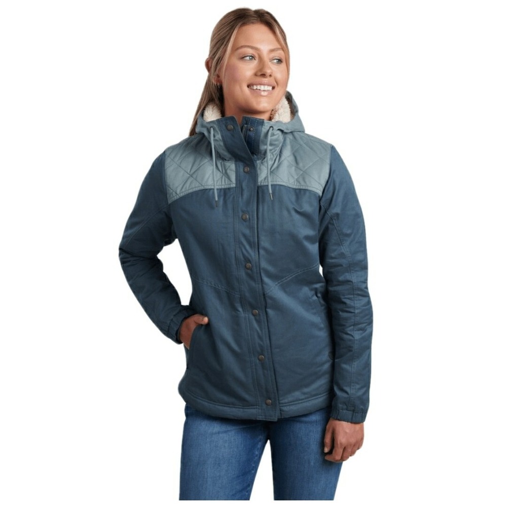 Kuhl Quilted Hooded Jacket - Blue